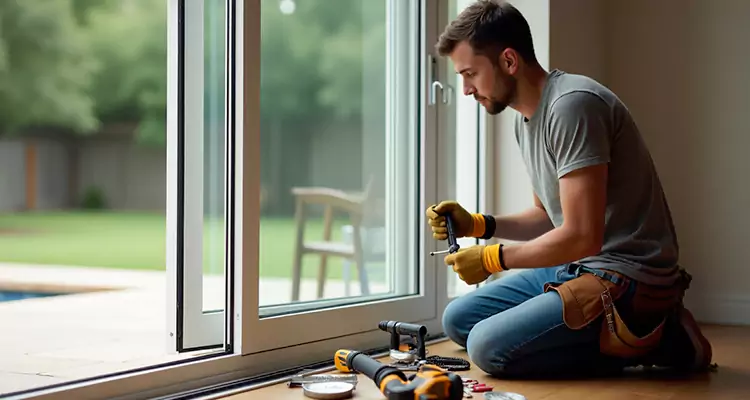 Sliding Glass Door Panel Repair in Ives Estates, FL