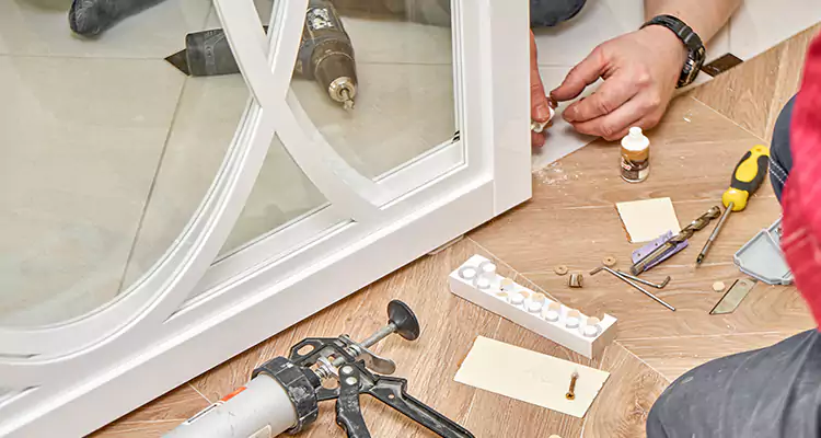 Interior Patio Door Casing Repair in Ives Estates, FL